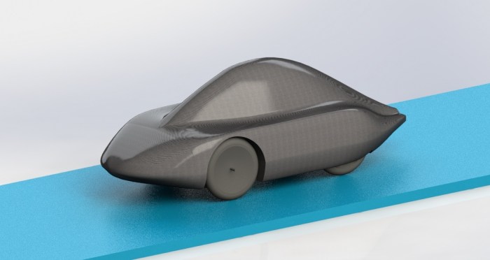 ontwerp nieuwe auto met blauw 2